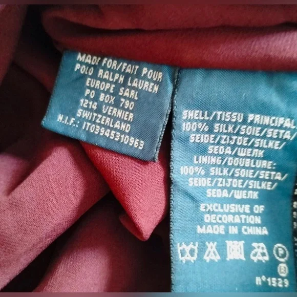 Vintage Ralph Lauren Silk Beaded Dress Flowy Slip Asymmetrical Fairy 90s y2k S 6 - Picture 12 of 12